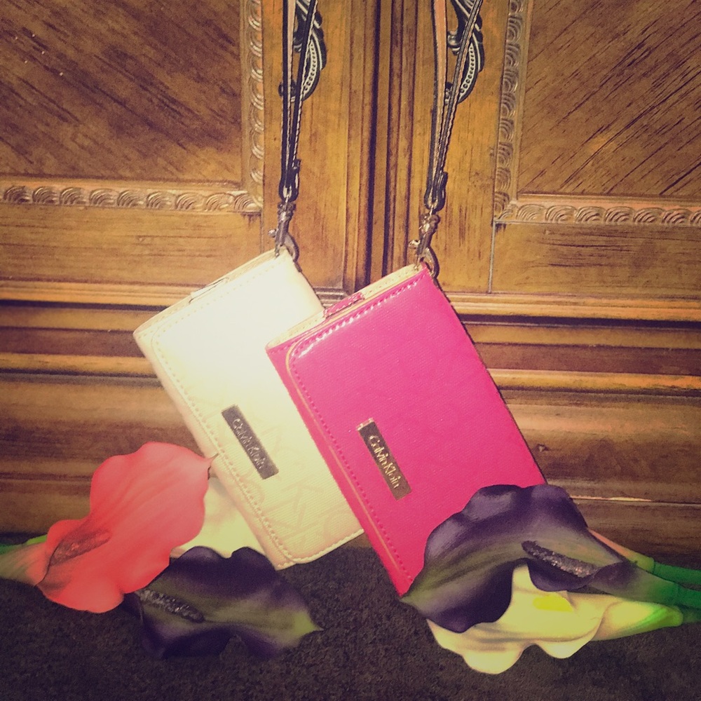 Calvin Klein wristlets: Pink & Pearl: Brand New